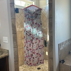 Saloni Carmen Dress in Mulberry Day